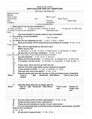 Fillable Online Business credit application. Keeping Cats Homed Fax ...