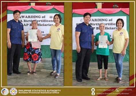 84 residente ng Magdiwang, nabigyan ng Certificates of Live Birth ng PSA