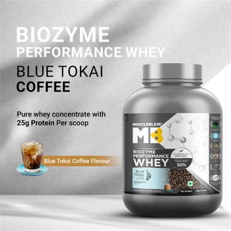 MUSCLEBLAZE Biozyme Performance Whey Protein Powder, 25g Protein Per ...
