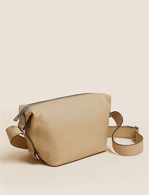 Buy Leather Sling Shoulder Bag at Marks & Spencer