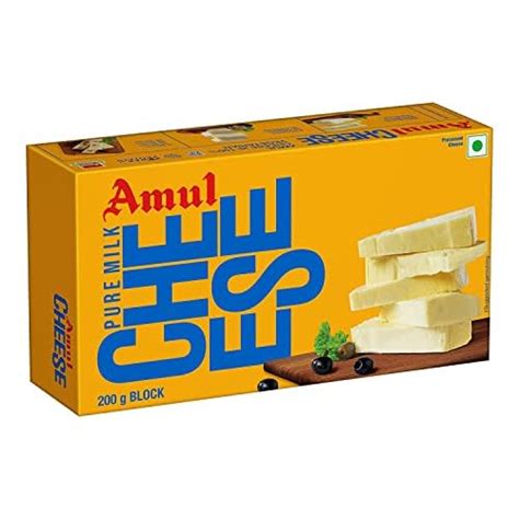 Amul Process Cheese Block, 200Gm. (Pack of 2) - Inclusive Delivery ...
