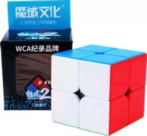 REGOLITH ENTERPRISES Speed Cube 2x2 High Speed Stickerless Magic 2x2 ...