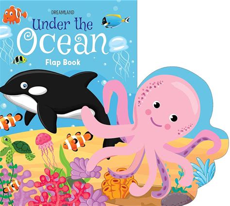 Under the Ocean - Lift The Flap Book for Kids Age 3-6 Years with Bright ...
