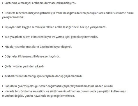 Sürtünme olmasaydı ne olurdu?