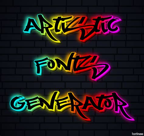 Artistic Fonts Generator Text Effect and Logo Design Font