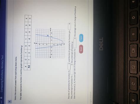Select the correct answer from each drop-down menu. The table ...