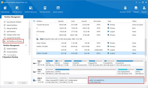 Create Partition Primary 的图像结果