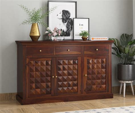 Wizard Sheesham Wood Triple Door Chest of Drawer – Furnishka