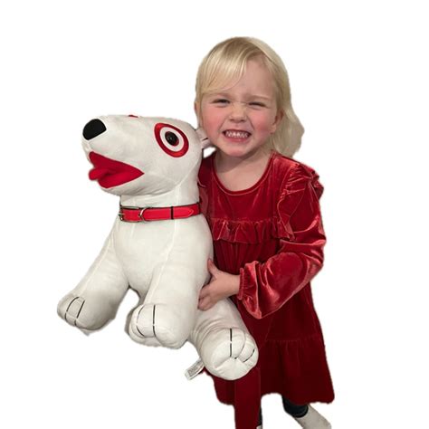"Large" plush dog with collar - Target Bullseye Shop