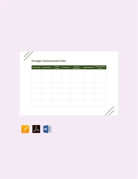 Communication Strategy Template Examples 的图像结果