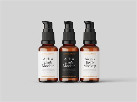 5 Free Airless Pump Bottle Mockup PSD Files - Free Package Mockups