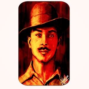 Casperme Bhagat Singh Big Frame Wall Painting For Living Room & Office ...