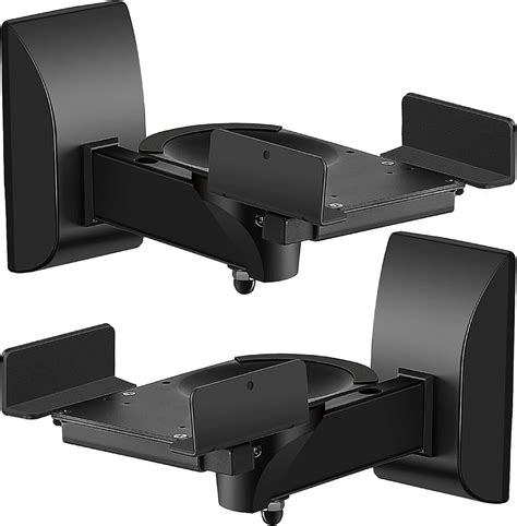 Buy TNP Dual Bookshelf Speaker Wall Mount - 2 Pack Speaker mounts for ...
