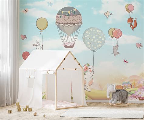 Animated Cartoon Animals Children Room Wallpaper Murals