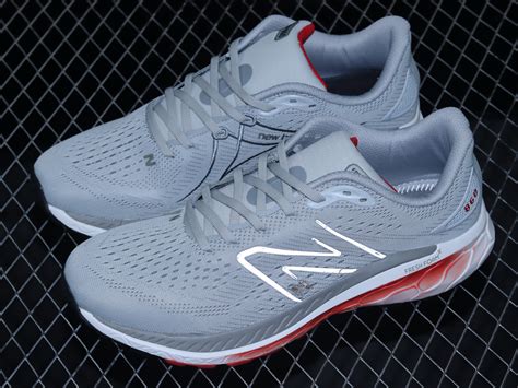 Fresh Foam x New Balance 860 v13 Light Aluminum True Red Black Mesh ...