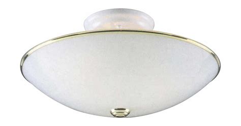 Volume Lighting 1922-12 3 Light Semi-Flush Ceiling Fixture with White ...