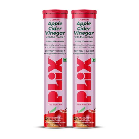 The Plant Fix Plix L-Carnitine Acv Effervescent Tablets Helps To Turn ...
