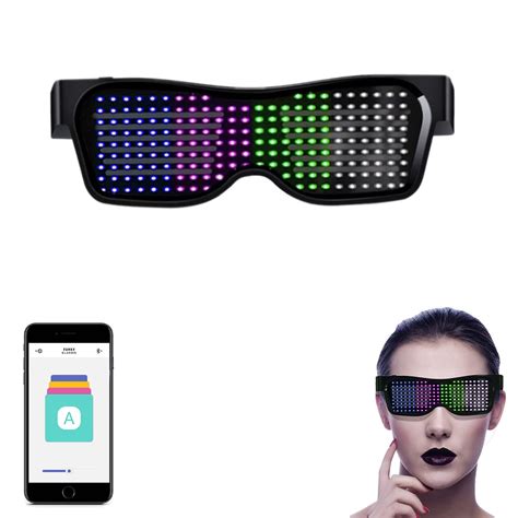 ZORBES® LED Glasses for Party Bluetooth Light Glasses for Party APP Co ...