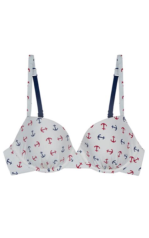 Aria Leya - Bikini Top - Sail Away with Me - Anchor Print – bare essentials