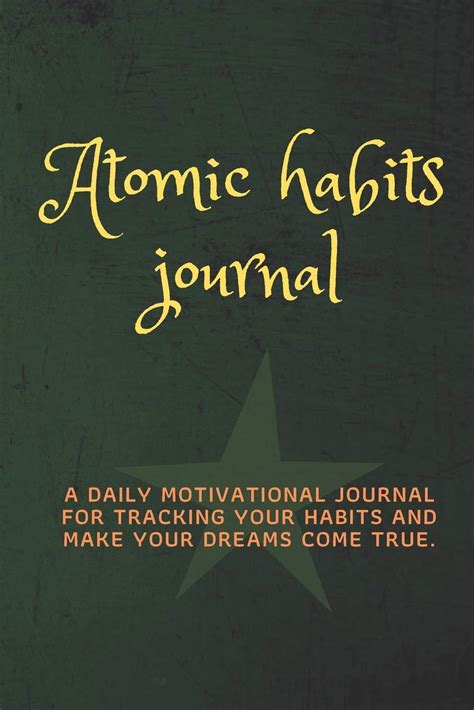 Buy Atomic Habits Journal: Daily motivational habits tracker to help ...