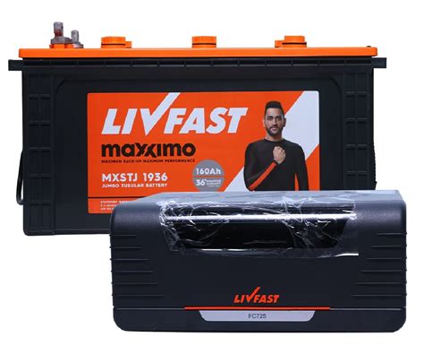 Livfast Inverter & Battery Combo for Home, Office & Shops ( Livfast ...