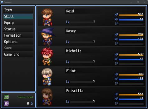 Image result for RPG Maker GUI