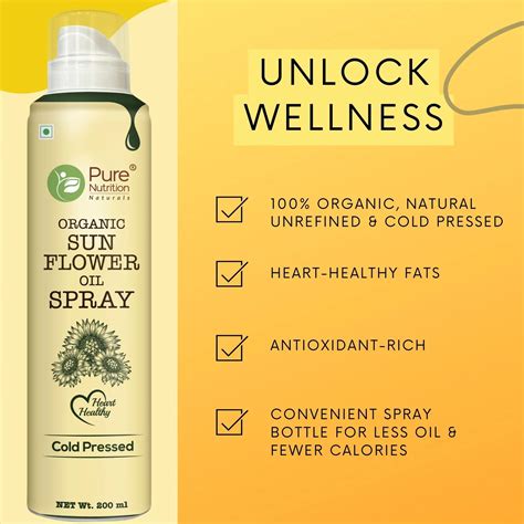 Pure Nutrition Sunflower Oil Cooking Spray