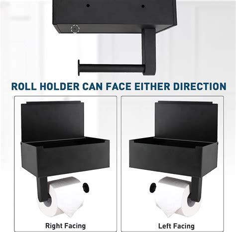 Buy Meltset Toilet Paper Holder with Shelf and Storage Bathroom ...