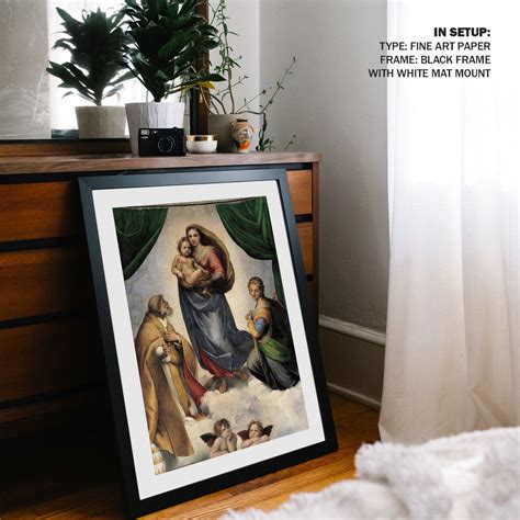 The Sistine Madonna Painting & Wall Art Print by Raphael - Dessine Art