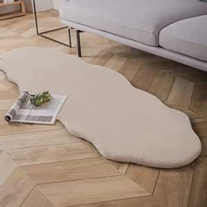 Buy CottonFry Faux Fur Wave Size Rug for Bedroom, Fluffy Soft Sheepskin ...