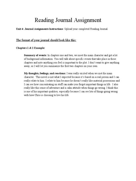 Image result for Journal Assignment Sample