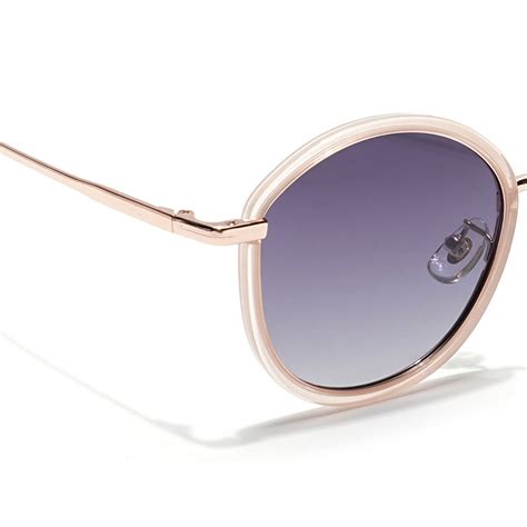 Voyage Select Round Sunglasses (Grey & Clear Lens | Nude Frame - SLPMG