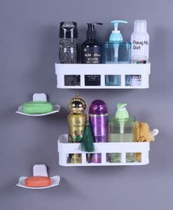 HATMEET Bathroom Hardware and Accessories,Racks (2 Soap / 2 Bath Shelf ...