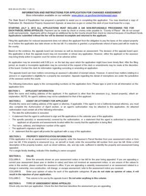 Fillable Online placer ca Application Instructions - Placer County ...