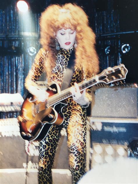 Poison Ivy Rorschach of The Cramps twangin’ on her favourite guitar ...
