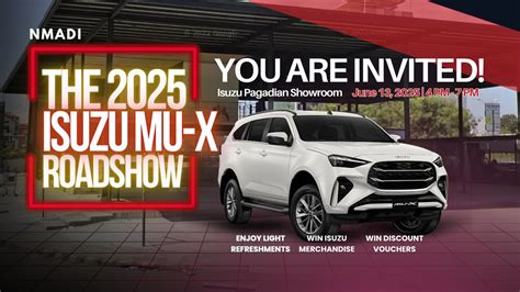 The 2025 Isuzu MU-X Roadshow - Live in Pagadian, National Highway ...