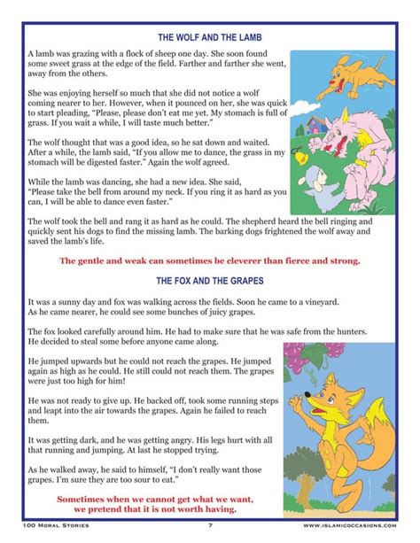 Image result for Lesson or Moral Example Picture