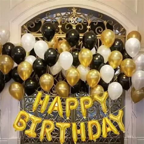 Festiko happy birthday letters with balloons- Set of 31 / birthday foil ...