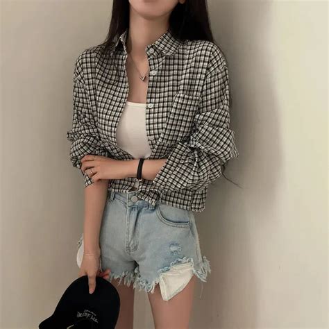 Black Drop Shoulder Flannel Shirt – Outzidr