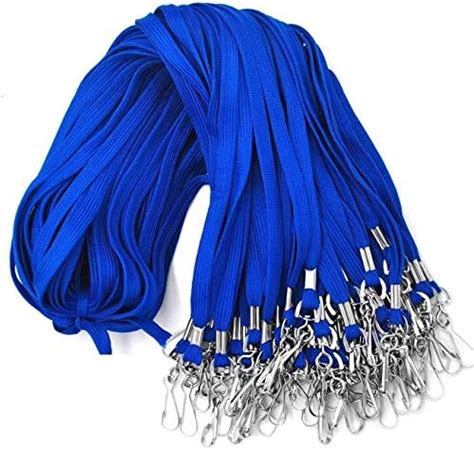 Dotpot for Id Badges 100 Pack 36" Bulk Flat Lanyard ID Badge Lanyards ...