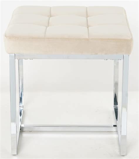 Buy Hallowood Furniture Finley Bench Stool with Brown Velvet Fabric ...