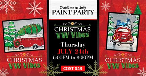 Christmas in July VW Vibes Paint & Sip 7.24.25, Genghis Mongolian Grill ...