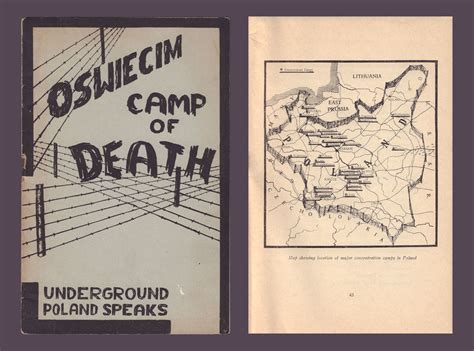 The first map of Nazi concentration camps, by the Polish Resistance ...