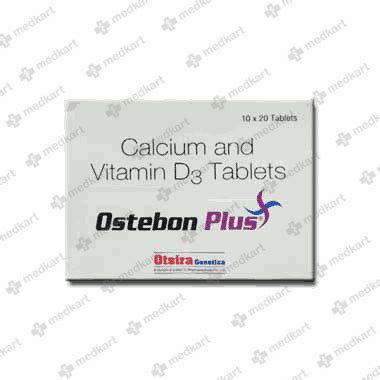 OSTEBON PLUS TABLET 20'S, Price, Composition & Generic Alternatives ...