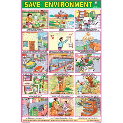 SAVE ENVIRONMENT CHART SIZE 12X18 (INCHS) 300GSM ARTCARD