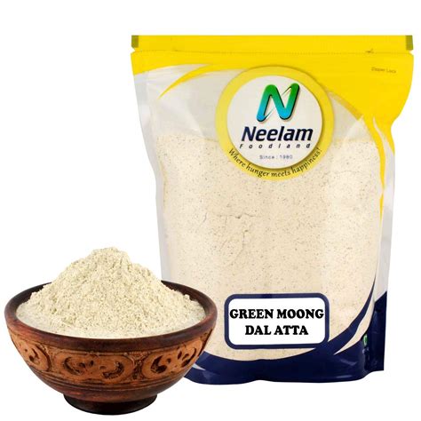 NEELAM FOODLAND Green Moong Dal Atta, 500g : Amazon.in: Grocery ...