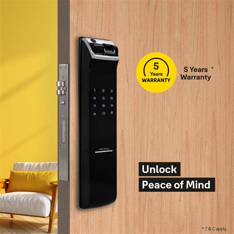 YDM 4109 (Roller Latch) Smart Lock, Black , Without Handle – Yale India