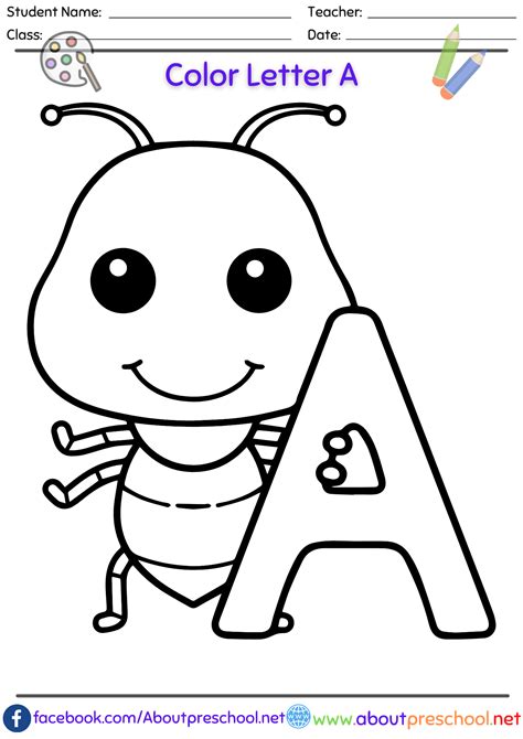 Coloring Pages Of The Letter A