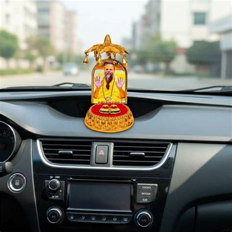 Gemdrop God Shri Premanand Maharaj Idol with Charan Paduka & Umbrella ...
