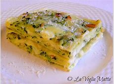 La Voglia Matta: Lasagne con zucchine , burrata e pinoli